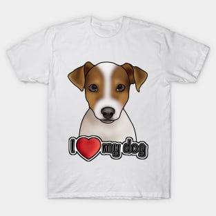 I love my dog - Jack Russell Terrier T-Shirt